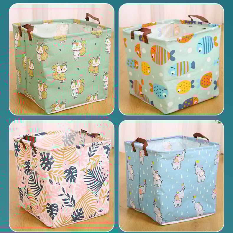 Mosodai kosár Négyzet Piszkos Ruhák Játékok Összecsukható Szervező Vödör Pormentes Nagy Tároló Hordó Határoló Tároló Különféle Tároló Konténer