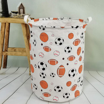 Сгъваема кошница за пране Водоустойчиво покритие Кошче за съхранение на детски играчки Голяма кошница за мръсни дрехи за момчета и момичета