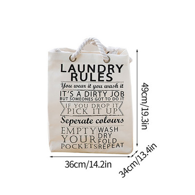 Spausdintas skalbinių krepšelis Nešvarių drabužių krepšelis su rankena Medvilniniai Lininiai Drabužiai Žaislai Sandėliavimas Vonios skalbinių užsegimas Sulankstomas