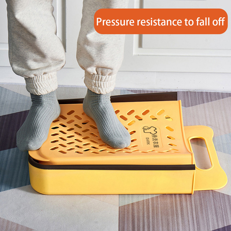 Coș de depozitare pentru haine murdare, pliabil, portabil, mare, pentru baie, agățat pe perete de uz casnic, coș de rufe fără lovituri Pune găleată pentru haine