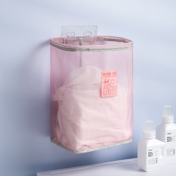 Монтиран на стена дишащ кош за пране Сгъваем кош за мръсни дрехи Кошове за съхранение на дрехи за баня Организатор за пране