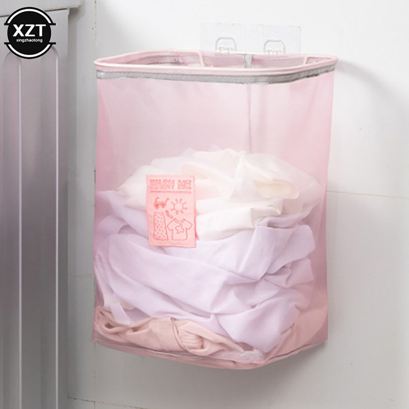 Seinale kinnitatav hingav pesukorv Kokkupandav määrdunud riiete korv Vannitoa riided Pesu hoiustamiskorvid Mänguasjade korraldaja