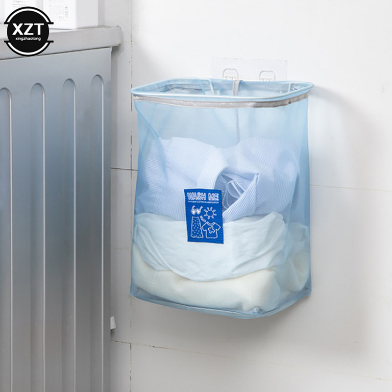 Seinale kinnitatav hingav pesukorv Kokkupandav määrdunud riiete korv Vannitoa riided Pesu hoiustamiskorvid Mänguasjade korraldaja