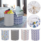 Ümmargune pesukorv, suure mahutavusega hoiukasti kott, suur takistus, kokkupandav riiete mänguasjakorv, ämbri korraldaja