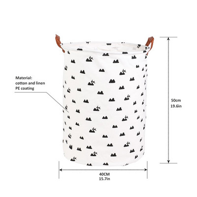 Ümmargune pesukorv, suure mahutavusega hoiukasti kott, suur takistus, kokkupandav riiete mänguasjakorv, ämbri korraldaja