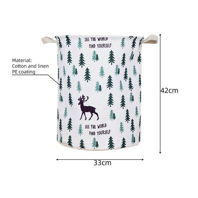 Ümmargune pesukorv, suure mahutavusega hoiukasti kott, suur takistus, kokkupandav riiete mänguasjakorv, ämbri korraldaja