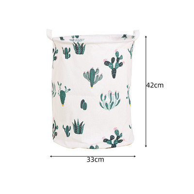 Nagy szennyes kosár Vízálló koszos ruhák játéktároló kosár pamut vászonruha hordozható piszkos ruha kosár szobarendező