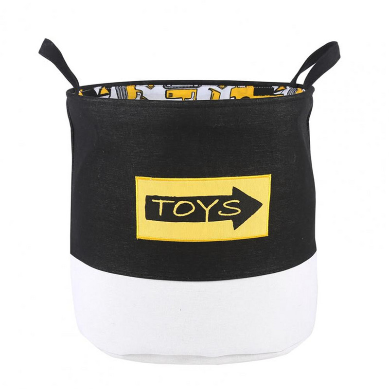 Ruházati tároló kosár vastagított nagy kapacitású vászon rajzfilm autónyomtatás játékok szennyes kosár piszkos szennyes rendszerező tartó