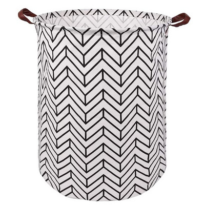 Didelis skalbinių kliūtis sulankstomas nešvarių drabužių laikymo krepšelis vandeniui atsparus apvalus žaislų laikiklis miegamojo vonios kambariui