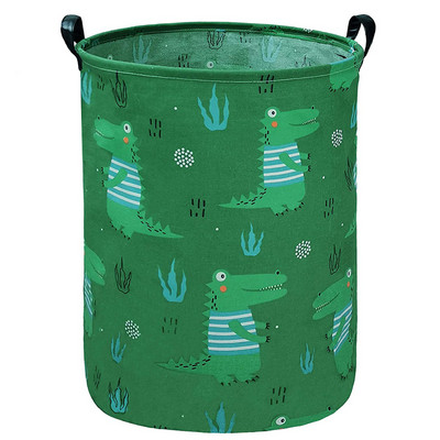 Didelis skalbinių kliūtis sulankstomas nešvarių drabužių laikymo krepšelis vandeniui atsparus apvalus žaislų laikiklis miegamojo vonios kambariui