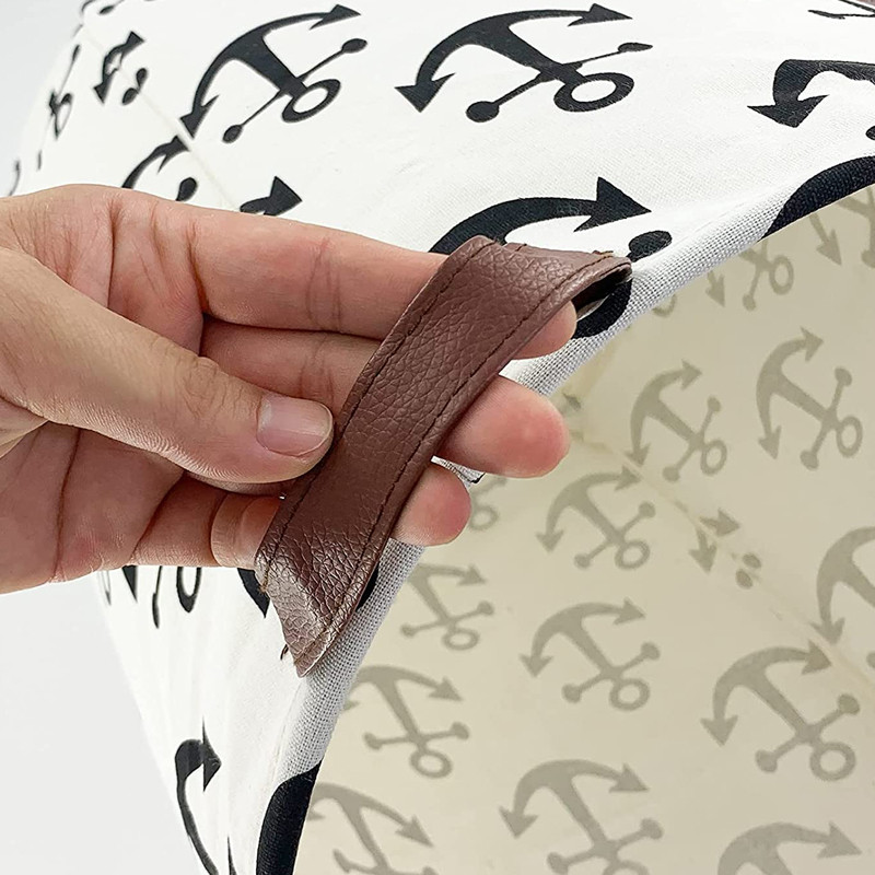 Didelis skalbinių kliūtis sulankstomas nešvarių drabužių laikymo krepšelis vandeniui atsparus apvalus žaislų laikiklis miegamojo vonios kambariui