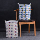 Coș de rufe pliabil de capacitate mare Sac de gunoi de depozitare rotund Coș mare de jucărie pliabil Coș de haine Organizator de găleți