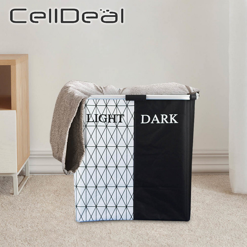 2 grotelės Sulankstomas skalbinių krepšelis Didelės talpos nešvarūs drabužiai trukdo sulankstyti svetainei Vonios kambario kampas įvairioms reikmenims laikyti