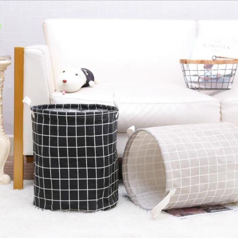 Kosár tárolása Piszkos ruhanemű Összecsukható nagy kapacitású ruházat Vödör Gyerekjátékkosár Otthon Vízálló rendező fogantyúkkal