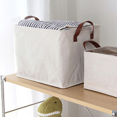 Skalbinių krepšelis Sulankstomas skalbinių krepšelis Medvilniniai lininiai nešvarūs drabužiai Žaislų laikymas Buitinės smulkmenos krepšelis su rankena