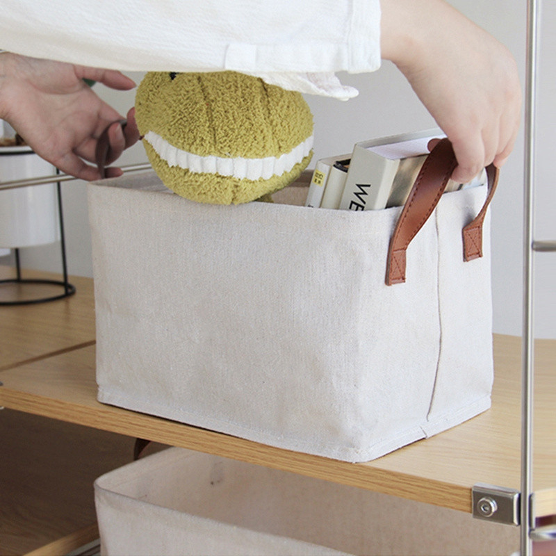 Skalbinių krepšelis Sulankstomas skalbinių krepšelis Medvilniniai lininiai nešvarūs drabužiai Žaislų laikymas Buitinės smulkmenos krepšelis su rankena