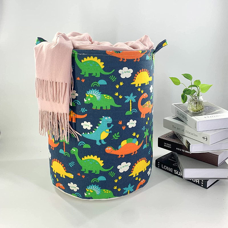 Atsparus vandeniui dinozaurų skalbinių kliūtis sulankstomas darželio žaislų laikymo dėžė Didelė nešvarių drabužių laikymo krepšelis vaikų kambario laikymui