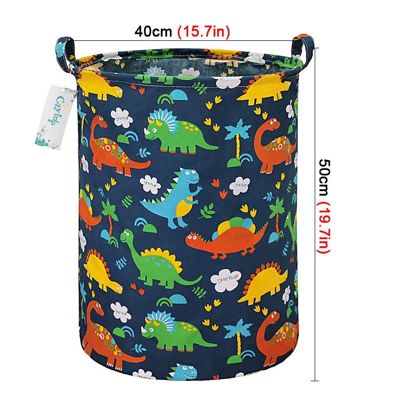Atsparus vandeniui dinozaurų skalbinių kliūtis sulankstomas darželio žaislų laikymo dėžė Didelė nešvarių drabužių laikymo krepšelis vaikų kambario laikymui
