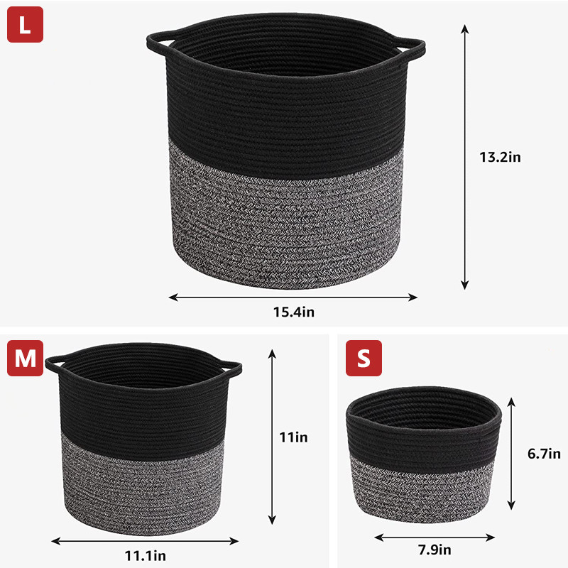Rankų darbo pinti austi laikymo krepšeliai nešvarių skalbinių dekoratyviniai organizatoriai namams svetainei didelis skalbinių krepšelis, skirtas organizacijai