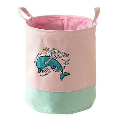 Sulankstomas skalbinių krepšelis didelis vandeniui atsparus nešvarių drabužių organizatorius drobė žaislų laikymo dėžės vaikų darželio drabužiams