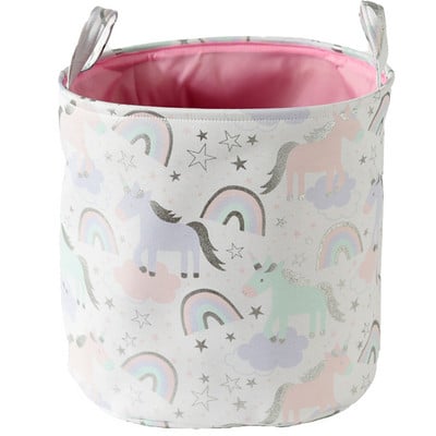 Sulankstomas skalbinių krepšelis didelis vandeniui atsparus nešvarių drabužių organizatorius drobė žaislų laikymo dėžės vaikų darželio drabužiams