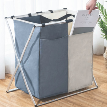 Сгъваема поставка за кошници за пране Органайзер за мръсно пране Големи водоустойчиви чанти за кошница за отделяне на мръсни дрехи Кутия за съхранение