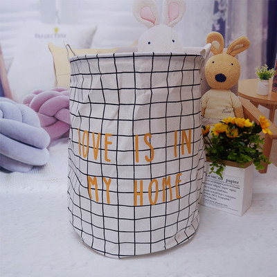 Coș de rufe pliabil de mare capacitate, jucării, sac de depozitare, cu închidere cu șnur, sac de rufe pentru găleată pentru haine murdare