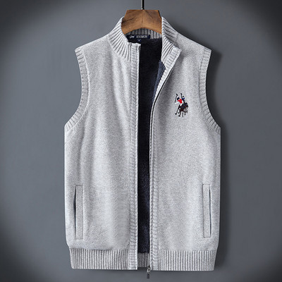 Vestă lejeră solidă cu fermoar