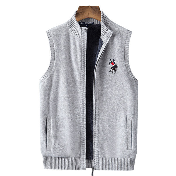 Vestă lejeră solidă cu fermoar