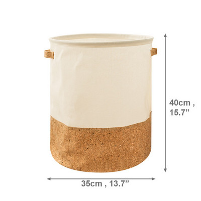 Šiaurės šalių nešvarių skalbinių krepšelis medvilninis linas, vaikiškas žaislas.