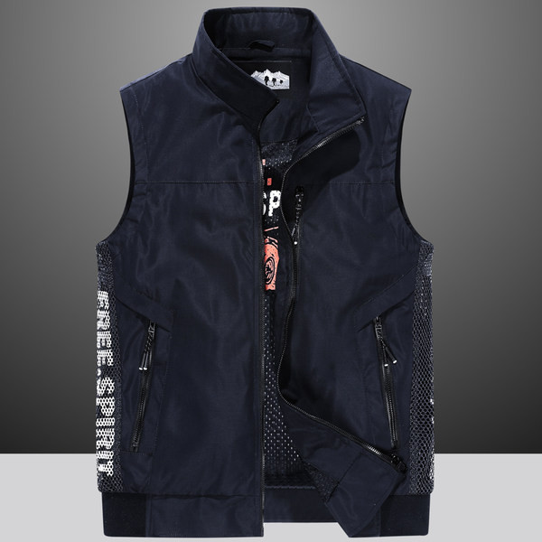 Vesta de pescuit cu uscare rapida pentru barbati cu buzunar