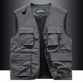 Ανδρικό σπορ γιλέκο με τσέπες σε τέσσερα χρώματα