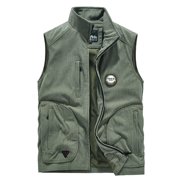 Új modell férfi mellény cipzárral három színben