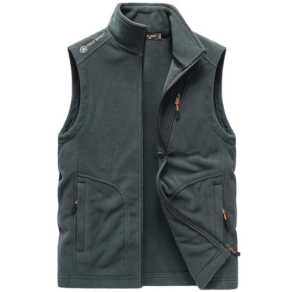 Vesta sport pentru barbati cu buzunare si fermoar