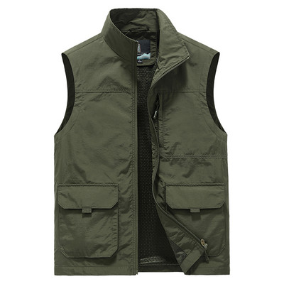 Vesta pentru barbati cu buzunar si fermoar