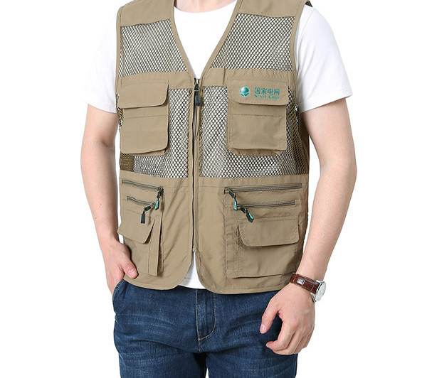 Vyriška tinklinė liemenė su užtrauktuku