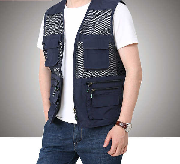 Vyriška tinklinė liemenė su užtrauktuku