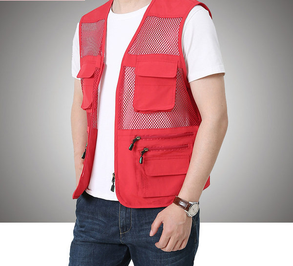 Vyriška tinklinė liemenė su užtrauktuku