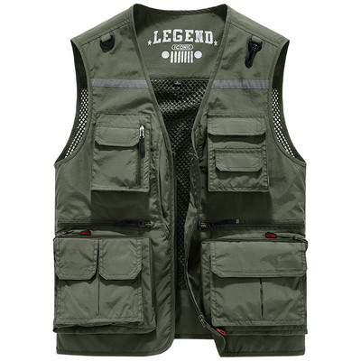 Új modell férfi alkalmi mellény zsebekkel