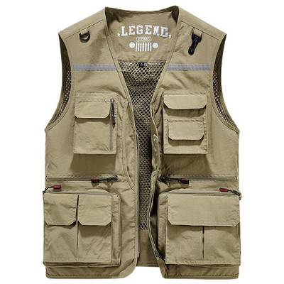 Új modell férfi alkalmi mellény zsebekkel