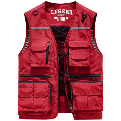 Új modell férfi alkalmi mellény zsebekkel