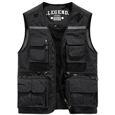 Új modell férfi alkalmi mellény zsebekkel