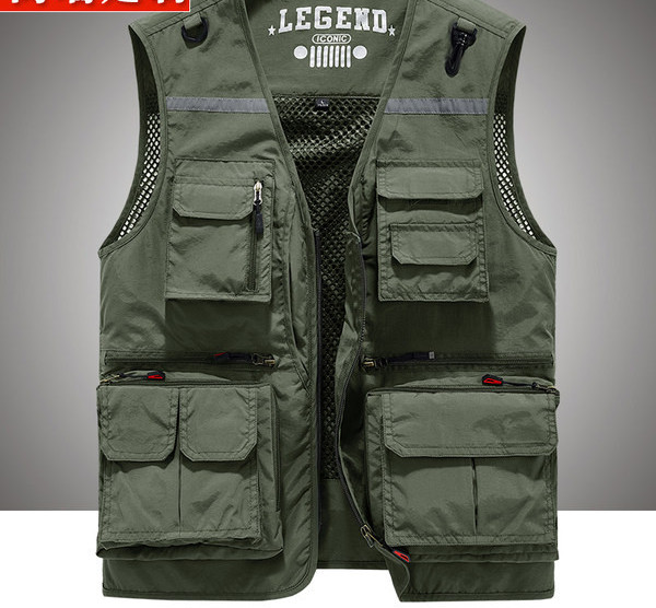 Új modell férfi alkalmi mellény zsebekkel