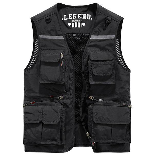 Új modell férfi alkalmi mellény zsebekkel