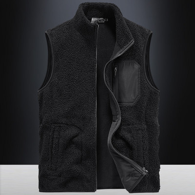 Vyriška laisvalaikio pliušinė 4 spalvų liemenė