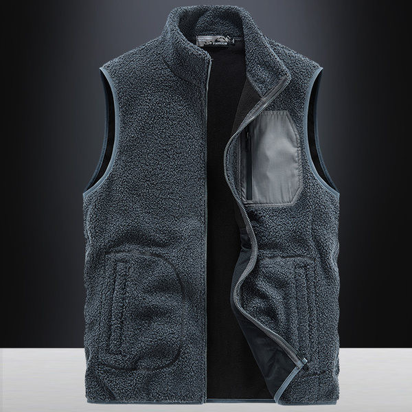 Vyriška laisvalaikio pliušinė 4 spalvų liemenė