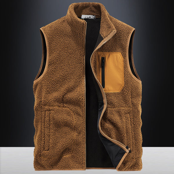 Vyriška laisvalaikio pliušinė 4 spalvų liemenė