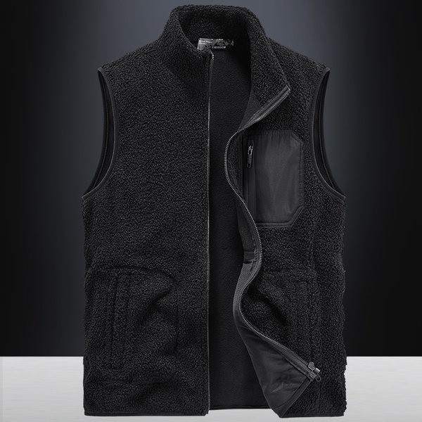 Vyriška laisvalaikio pliušinė 4 spalvų liemenė