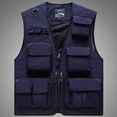 Vyriška meškeriojimo liemenė su kišene ir tinkleliu