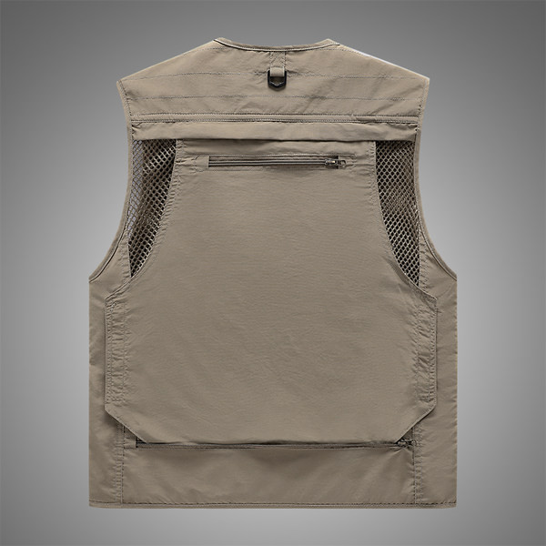 Vyriška meškeriojimo liemenė su kišene ir tinkleliu